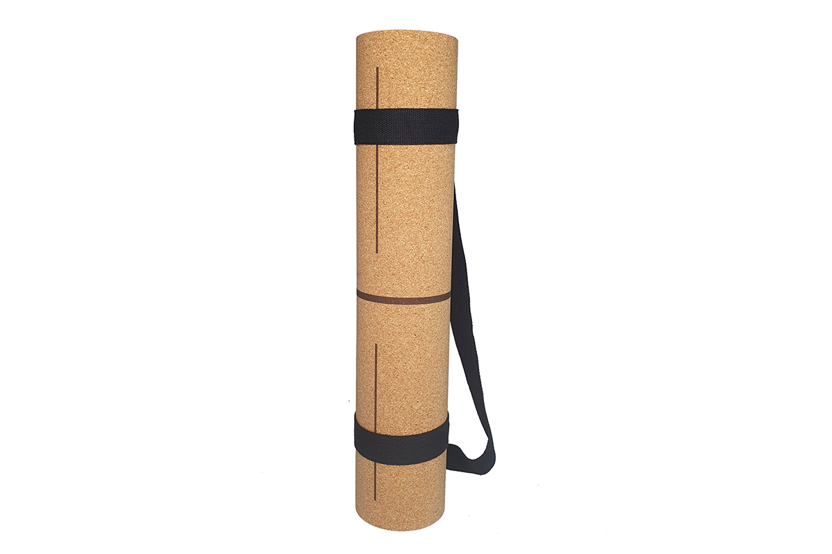 atha cork yoga mat with strap